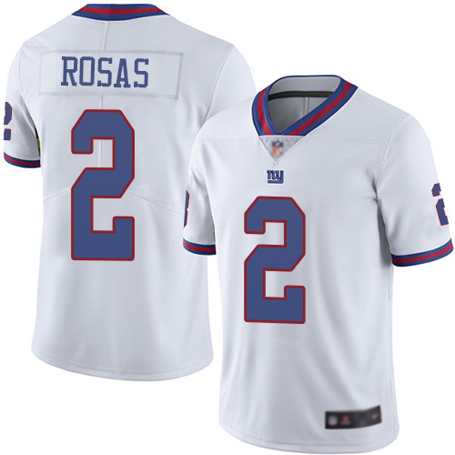 Men New York Giants 2 Aldrick Rosas Limited White Rush Vapor Untouchable Football NFL Jersey